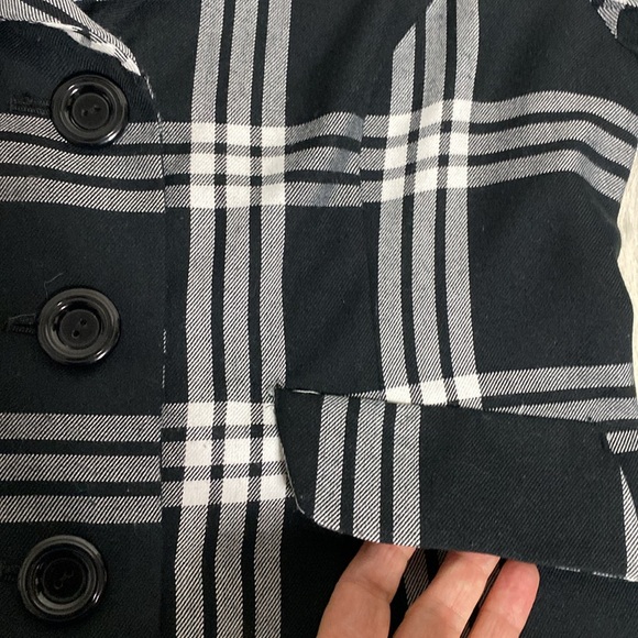 Women’s plaid black /white blazer! Work, business, office! Size S - Picture 12 of 17